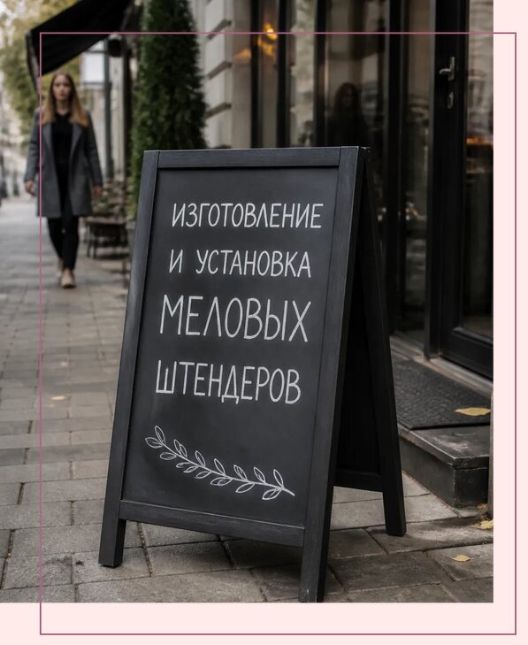 Меловые штендеры в Мегионе по цене от 6776 р. | Аванза-Мго